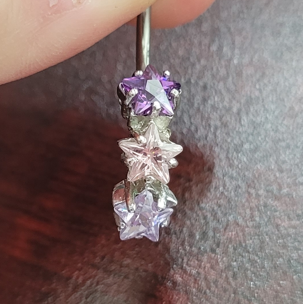 NWOT Belly Button Ring stars